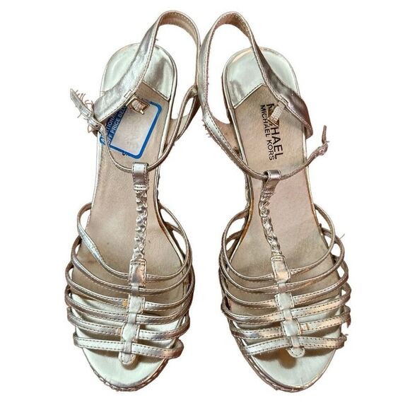 MICHAEL Michael Kors Shoes - Michael Kors gold wedges